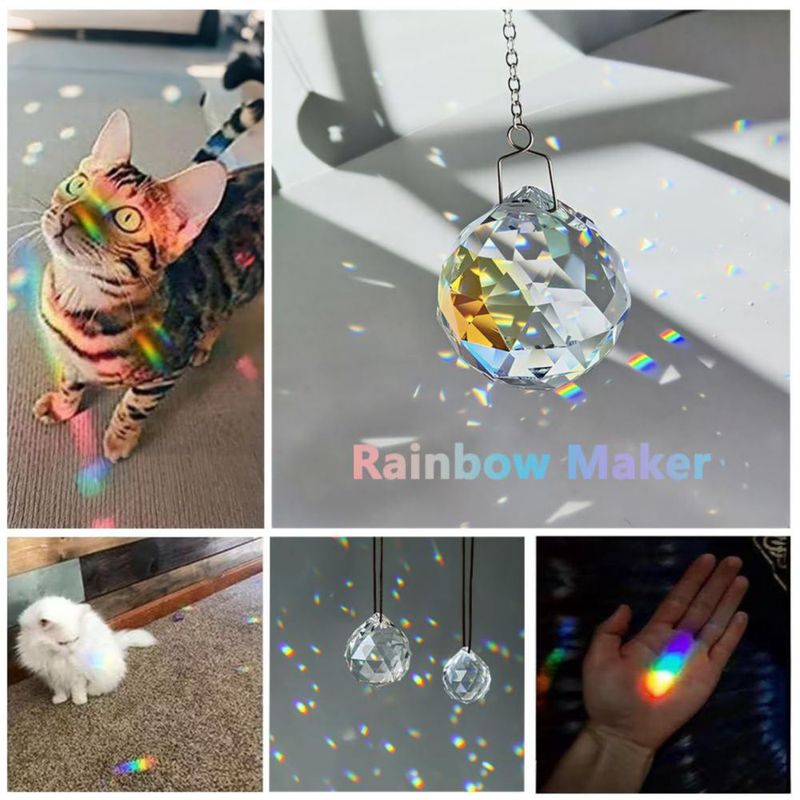 Prismas de cristal Adwikoso 30 mm (paquete de 20) atrapasol