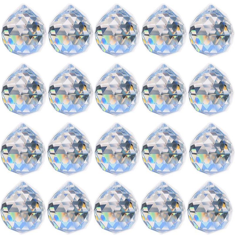 Prismas de cristal Adwikoso 30 mm (paquete de 20) atrapasol