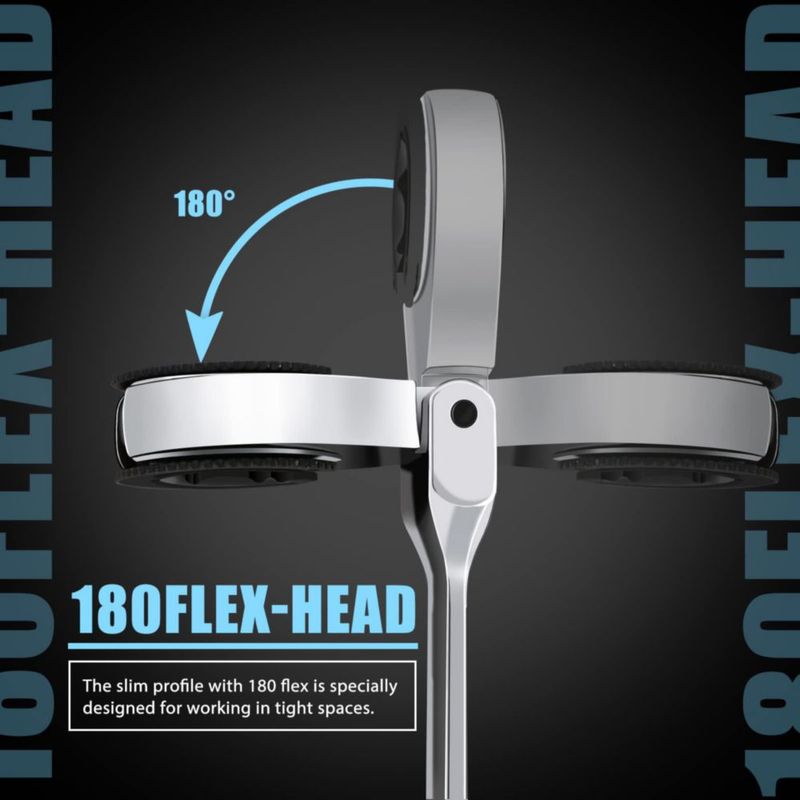 Llave de Carraca LOSCHEN de 24 mm con Cabezal Flexible de Acero CRV