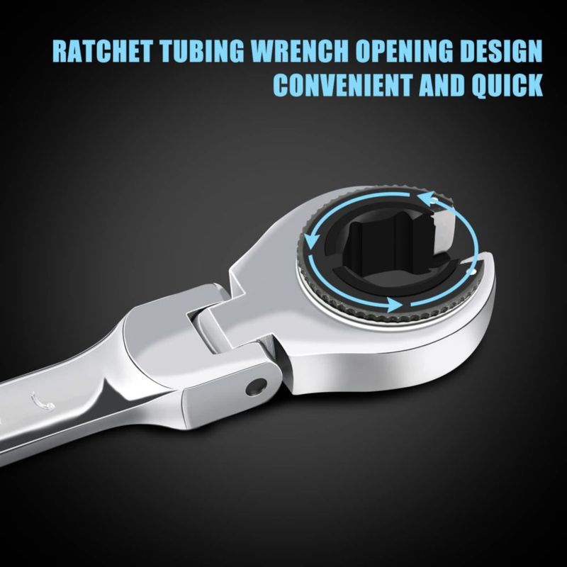 Llave de Carraca LOSCHEN de 24 mm con Cabezal Flexible de Acero CRV