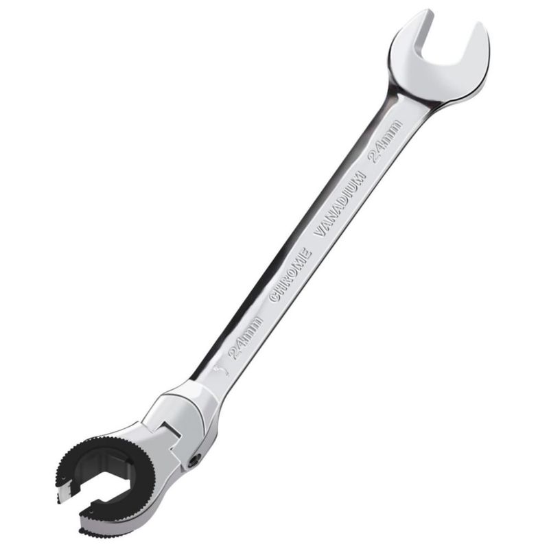 Llave de Carraca LOSCHEN de 24 mm con Cabezal Flexible de Acero CRV
