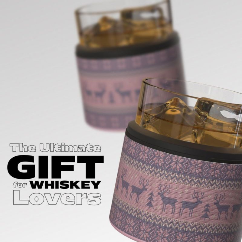 Vaso de whisky asobu 300 ml con funda aislante