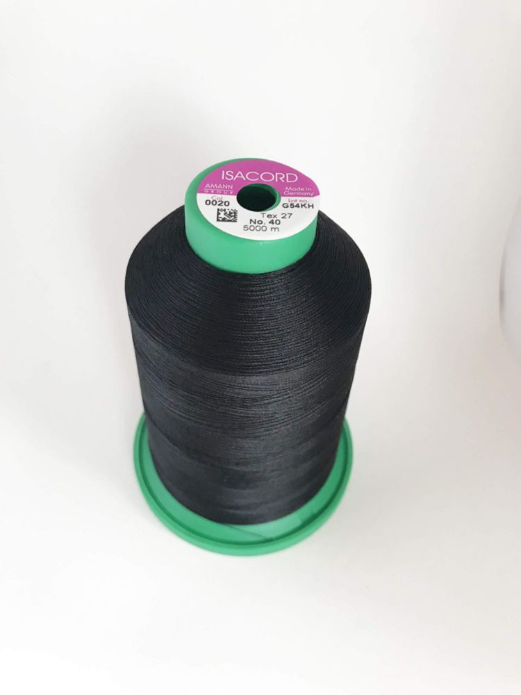 Hilo de bordado Isacord 5000 m Negro 0020