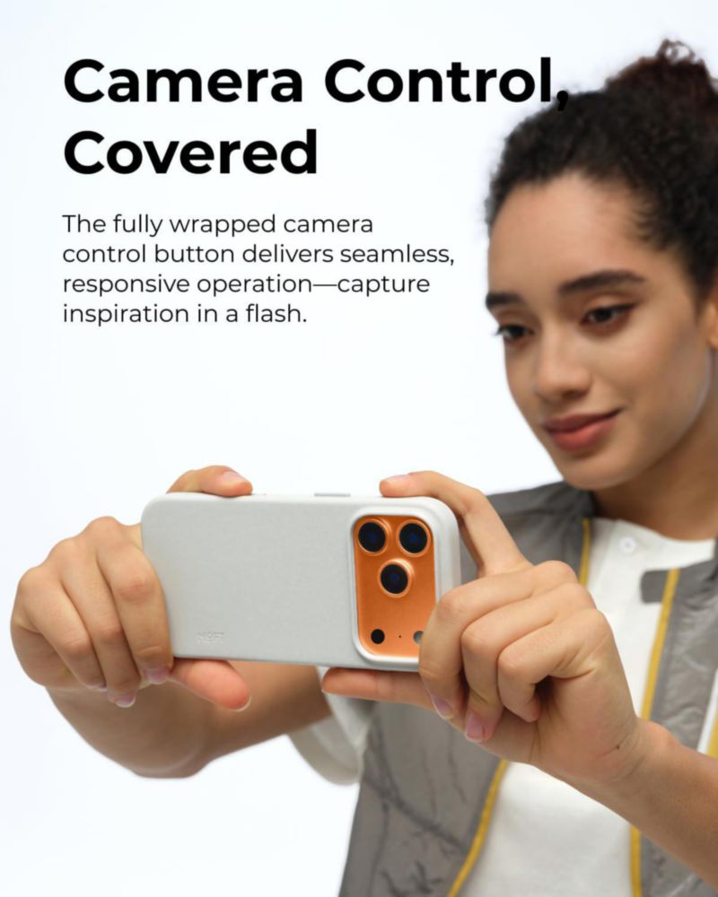Funda MOFT MOVAS Snap de cuero vegano para iPhone 17 Pro