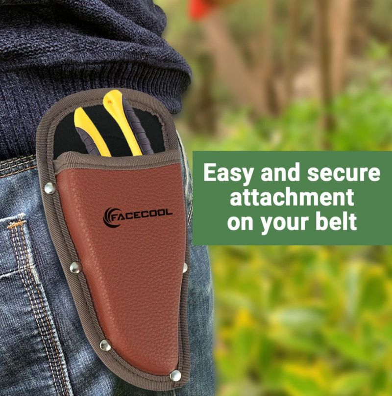 Funda para herramientas Facecool de cuero PU con presilla de cinturón para alicates