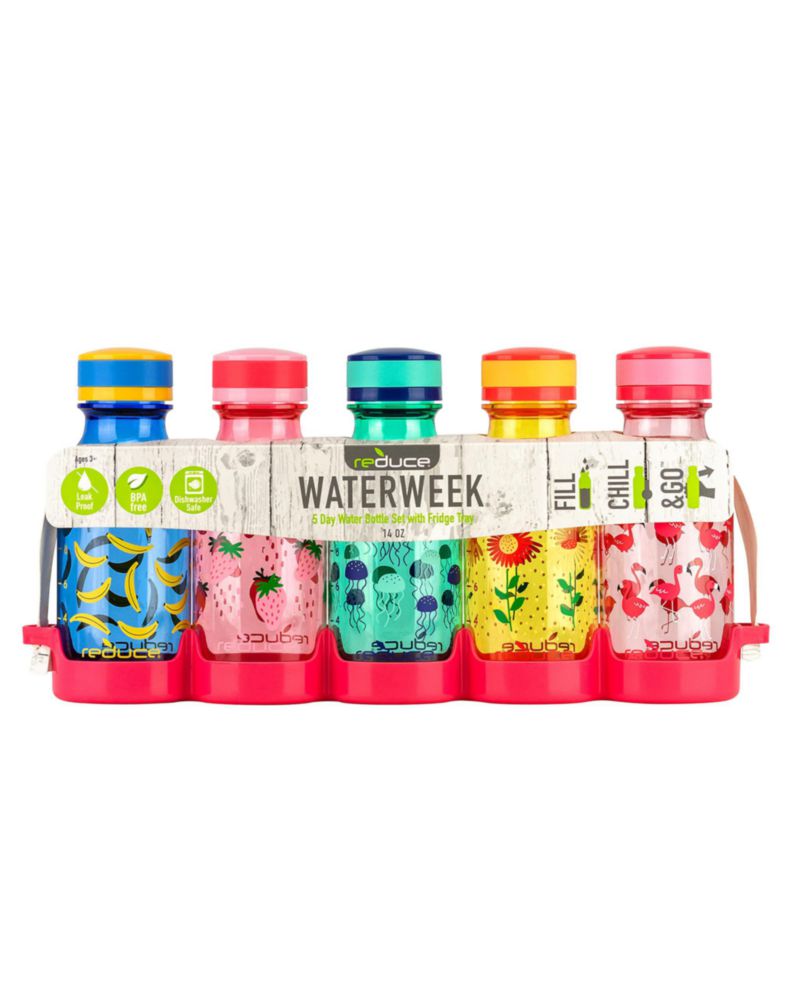 Botella de Agua REDUCE 420 ml Pack de 5 Libre de BPA