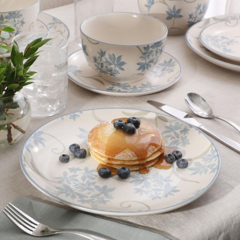 Juego de Vajilla Gibson Home 12 piezas – Floral azul