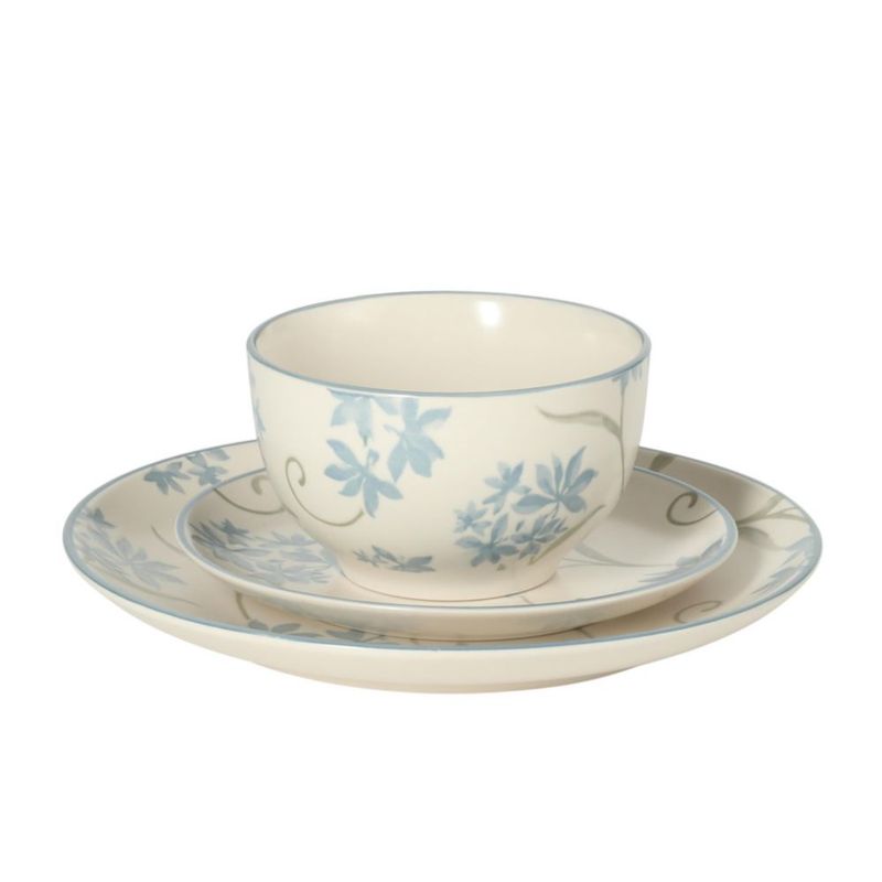 Juego de Vajilla Gibson Home 12 piezas – Floral azul