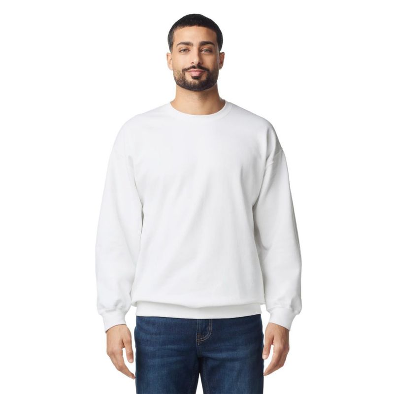 Sudadera Gildan GSF000 Blanca Talla Grande