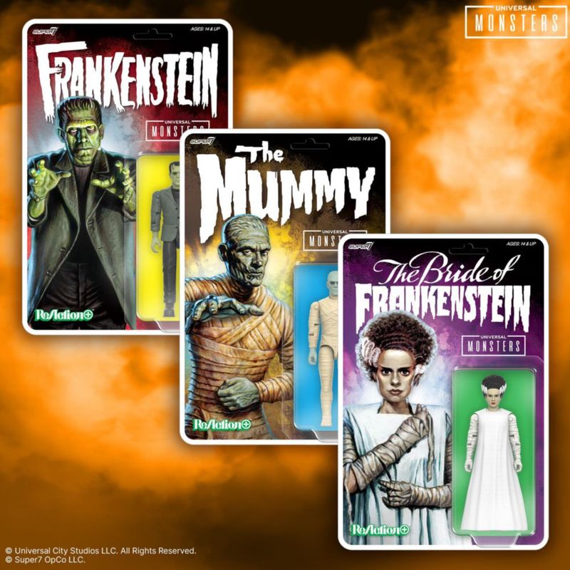 Figura de acción Super7 The Mummy Reaction+ 375 "