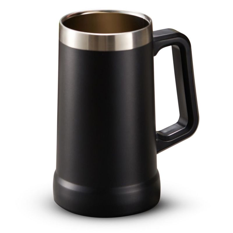 Vaso Térmico KooK 680 ml Negro con Asa Grande