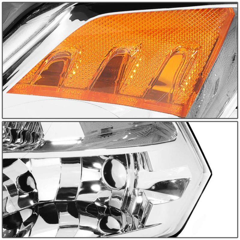 Farol delantero DNA MOTORING Ram 1500/2500/3500 cromo ámbar