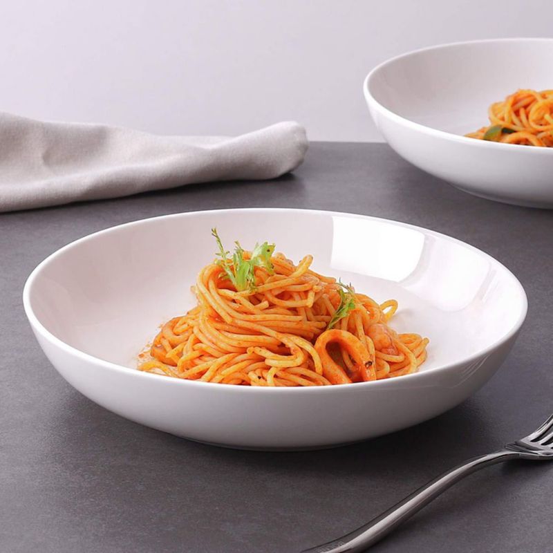 Juego de 4 cuencos de pasta DOWAN 25 cm 15 L blanco