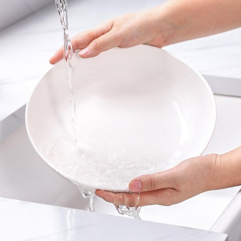 Juego de 4 cuencos de pasta DOWAN 25 cm 15 L blanco