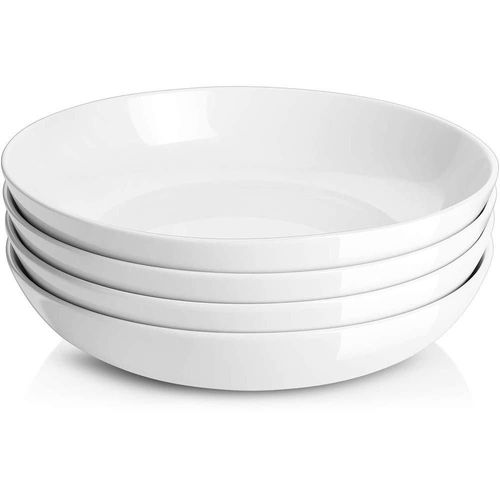 Juego de 4 cuencos de pasta DOWAN 25 cm 15 L blanco
