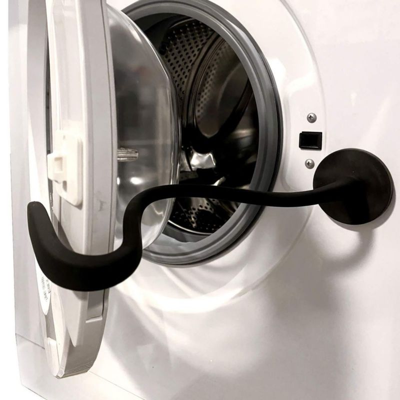 Soporte Magnético Flexible Negro Redondo para Lavadora – Spedtees