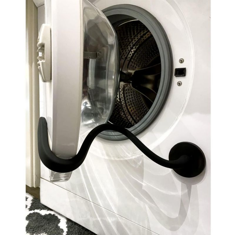Soporte Magnético Flexible Negro Redondo para Lavadora – Spedtees