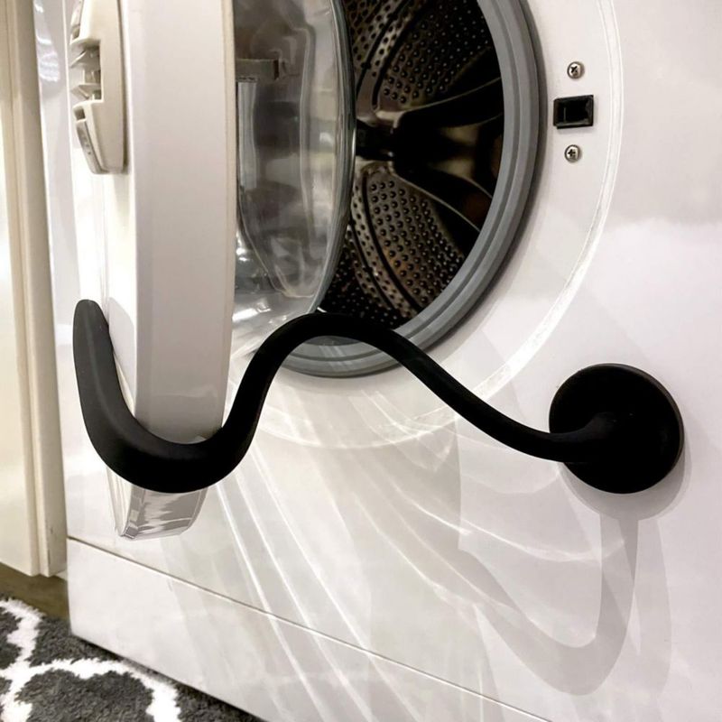 Soporte Magnético Flexible Negro Redondo para Lavadora – Spedtees