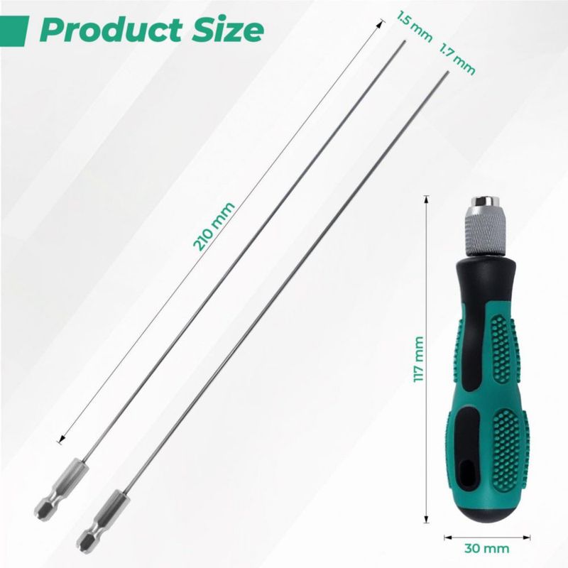 Kit de Limpieza de Boquillas Prozwee 210 mm (Agujas)