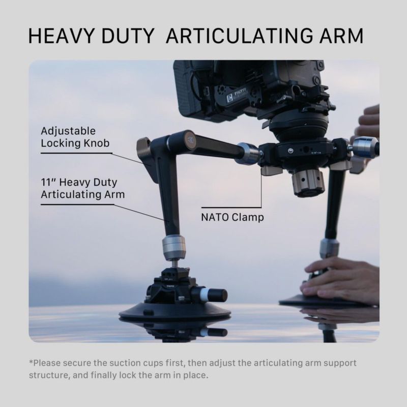 Soporte Articulado para Auto Tilta Hydra – Capacidad Total 44 lb (20 kg)