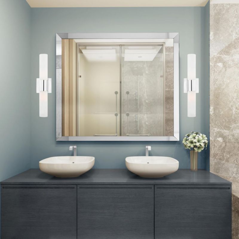 Luminaria de Baño Livex 46 cm Cromo 2 Luces