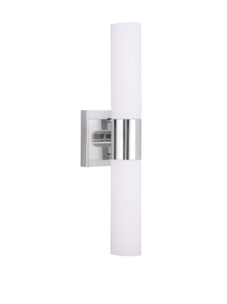 Luminaria de Baño Livex 46 cm Cromo 2 Luces