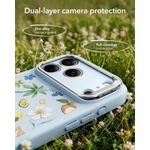 Funda ESR iPhone 17 Pro Max azul claro con soporte flexible y MagSafe