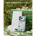 Funda ESR iPhone 17 Pro Max azul claro con soporte flexible y MagSafe