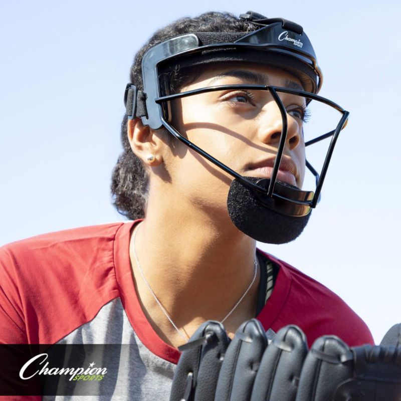 Máscara facial Champion Sports para adultos azul ajustable