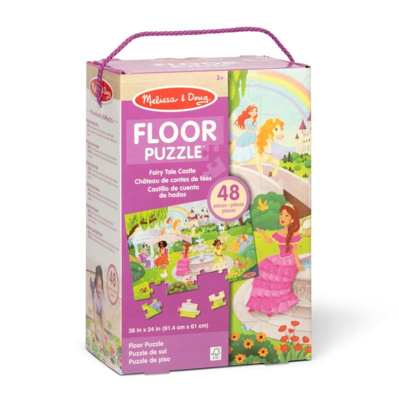 Rompecabezas de Piso Jumbo Melissa & Doug 48 Piezas Cuento de Hadas