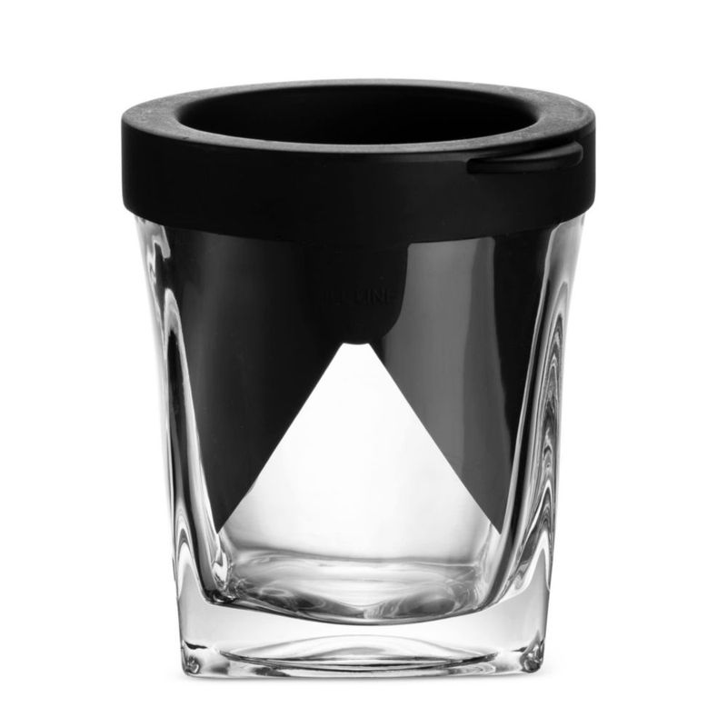 Bandeja de cubitos de hielo Godinger – Vaso de whisky y molde de hielo