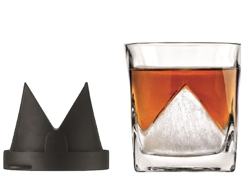 Bandeja de cubitos de hielo Godinger – Vaso de whisky y molde de hielo