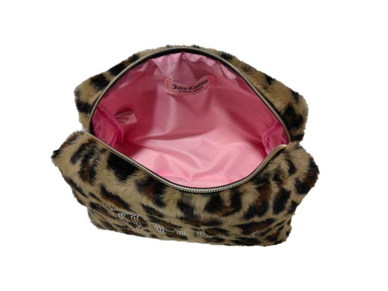 Bolso de Maquillaje Juicy Couture 24 × 13 × 15 cm Leopardo con Piel Sintética