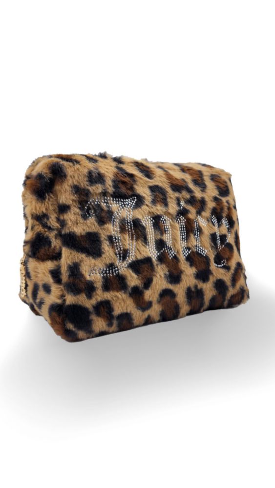 Bolso de Maquillaje Juicy Couture 24 × 13 × 15 cm Leopardo con Piel Sintética