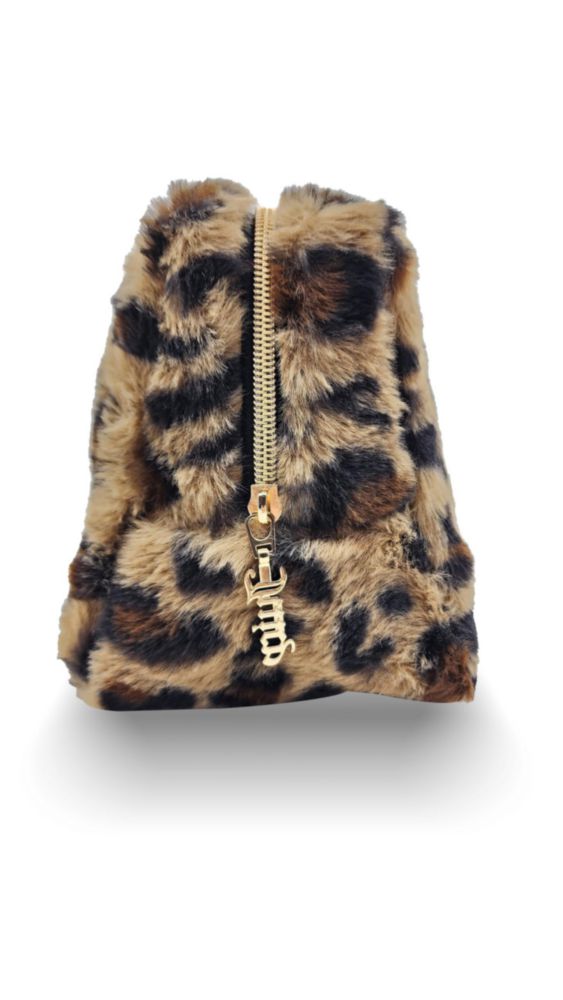 Bolso de Maquillaje Juicy Couture 24 × 13 × 15 cm Leopardo con Piel Sintética