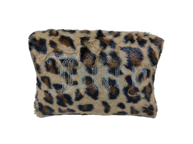 Bolso de Maquillaje Juicy Couture 24 × 13 × 15 cm Leopardo con Piel Sintética
