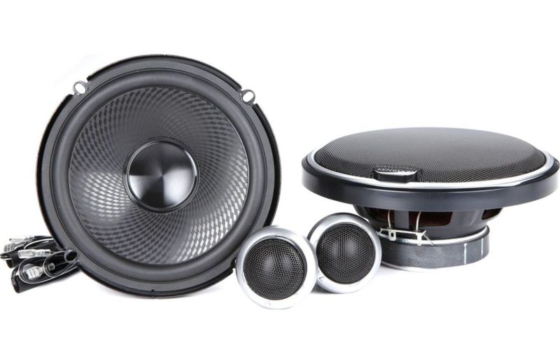 Altavoces componentes Kenwood KFC-P710PS de 280 W con rendimiento de 6.5 pulgadas