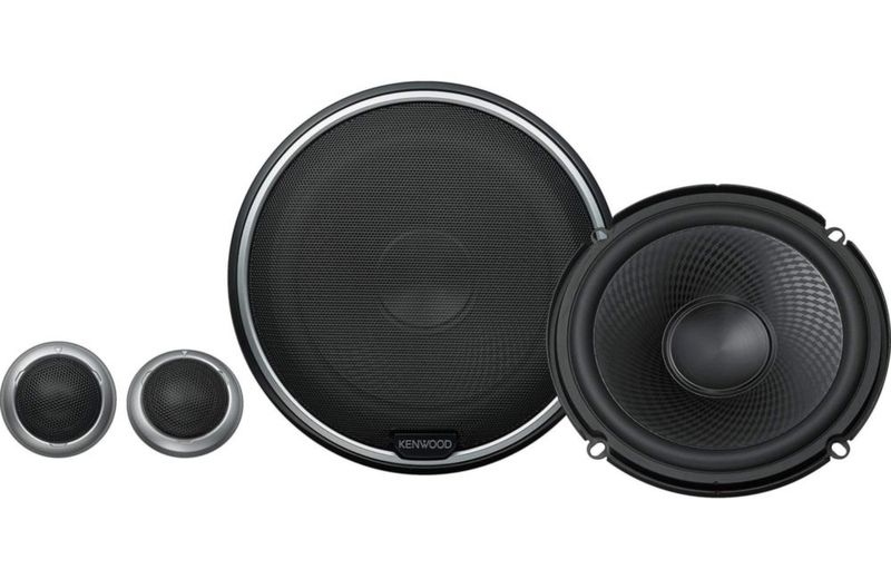 Altavoces componentes Kenwood KFC-P710PS de 280 W con rendimiento de 6.5 pulgadas
