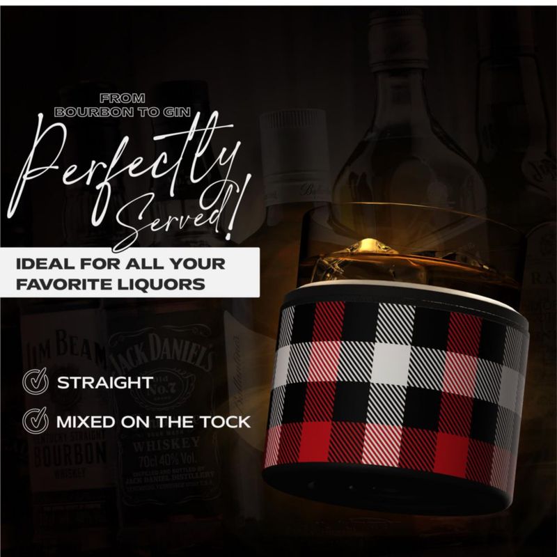 Vaso de whisky Asobu 300 ml con funda aislante de acero inoxidable