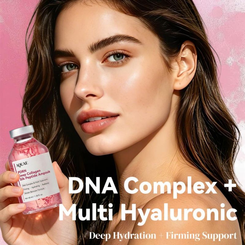 Suero Aquae PDRN Péptido Rosa 40 ml Complejo de Colágeno