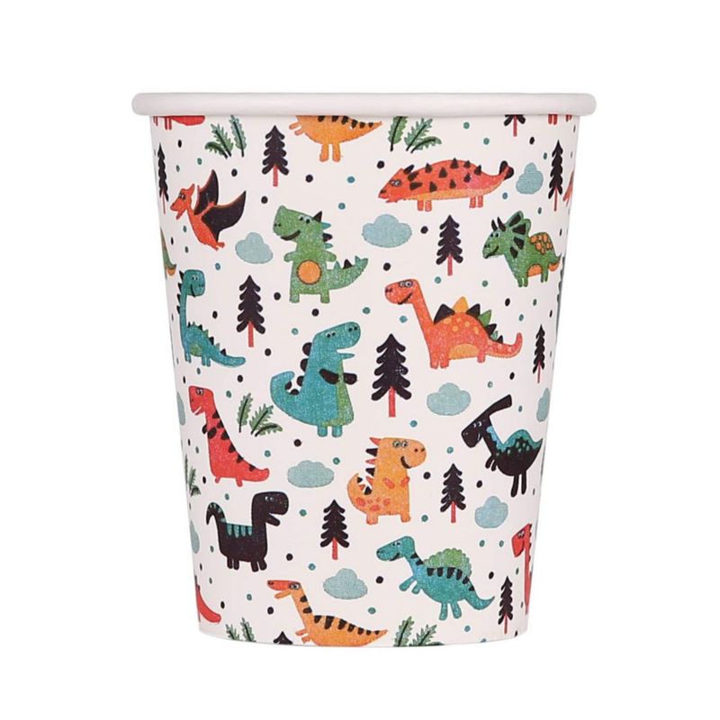 Vasos de Papel Glad 266 ml Dinosaurios - Pack de 60