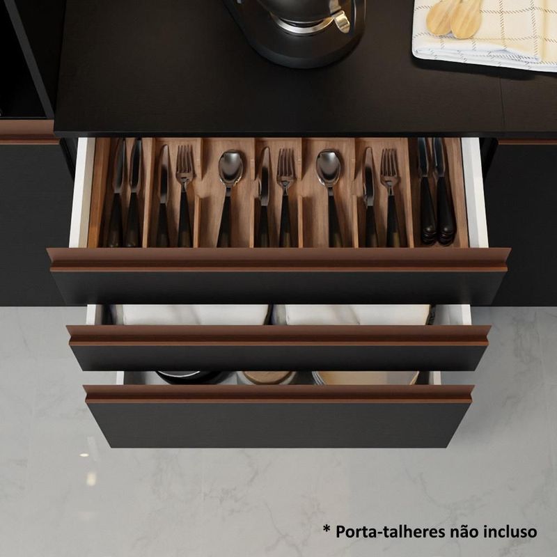 Cocina integral completa modular madesa reims 240cm negro 03