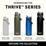 Botella de agua CamelBak 710 ml con pajilla abatible color musgo