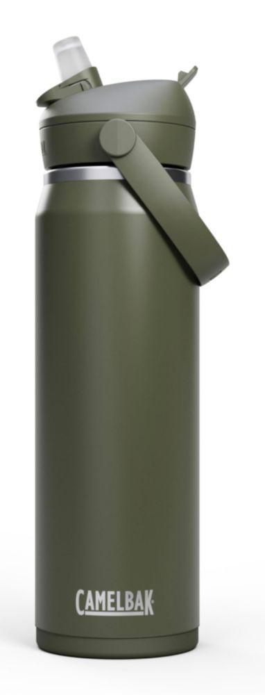 Botella de agua CamelBak 710 ml con pajilla abatible color musgo