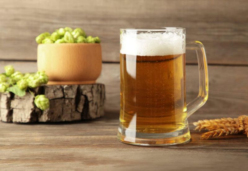 Jarras de Cerveza KooK juego de 4 de 385 ml transparentes con asa