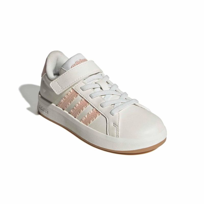Zapatillas adidas Grand Court 3.0 El C Blanco/Rosa suave/Goma 13