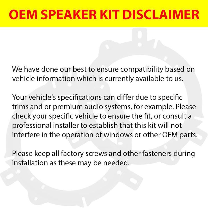 Kit de parlantes KICKER 6x9" para Ford F-250/350/450/550