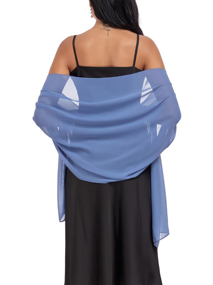 Chal Vickorpen 195 cm Azul Polvo de Gasa para Mujer