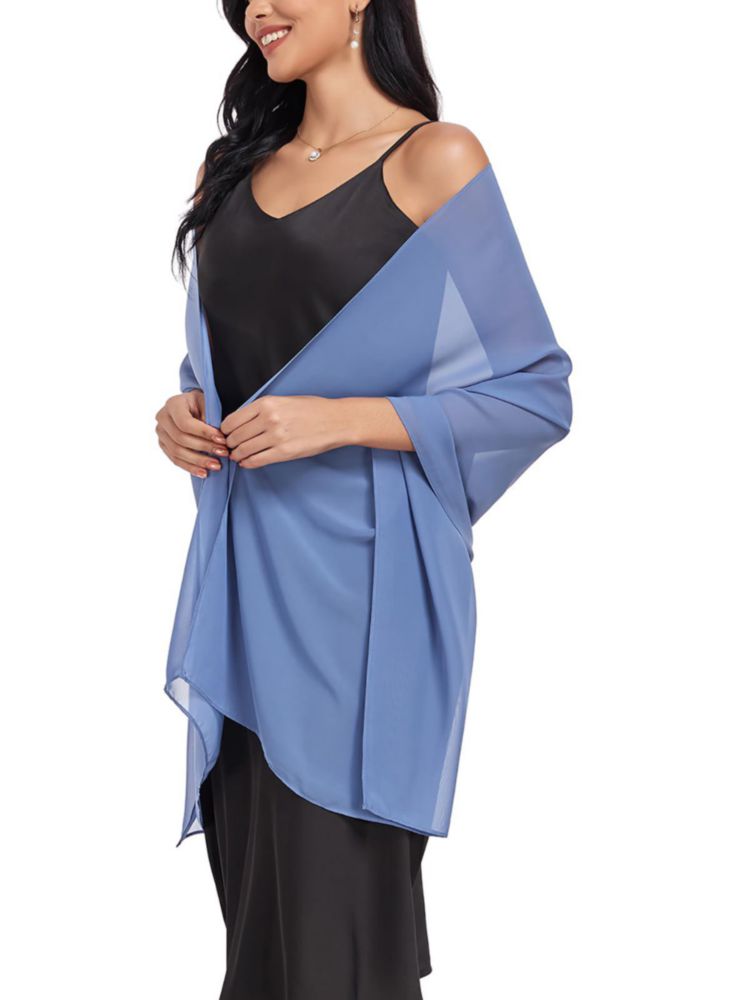 Chal Vickorpen 195 cm Azul Polvo de Gasa para Mujer