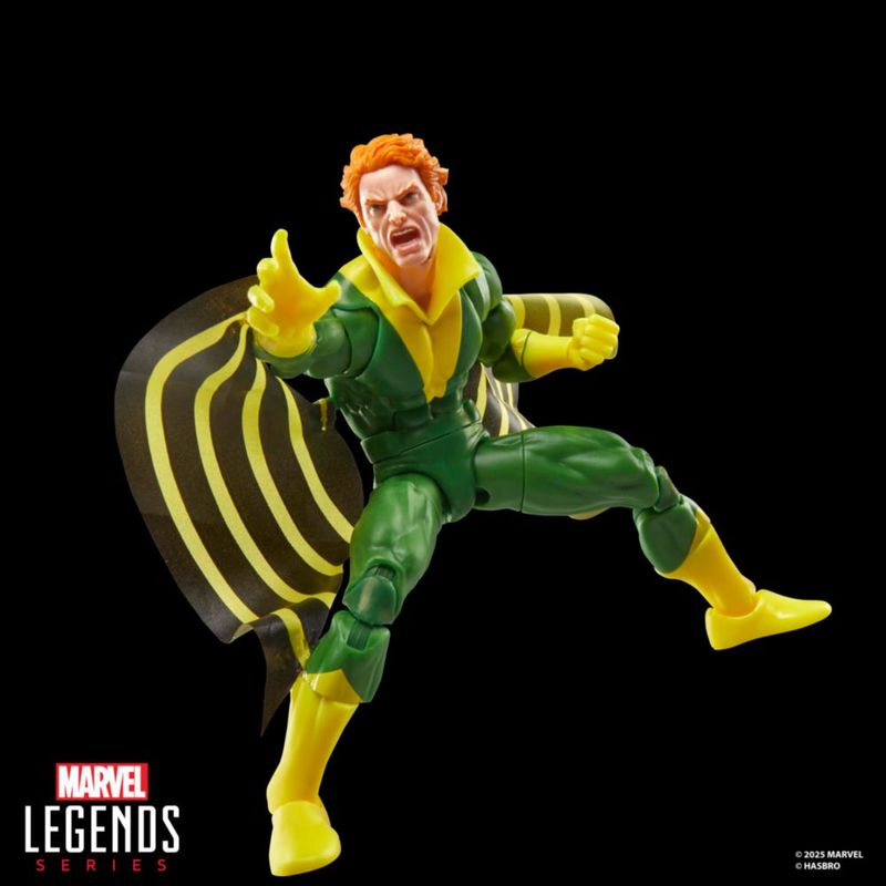 Figura de acción Banshee de la serie Marvel Legends de 15 cm con cómic